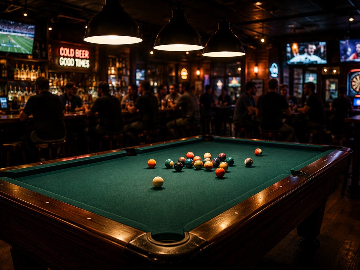 Busy bar floor from the owner's perspective